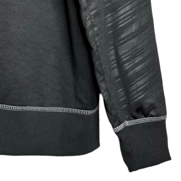 Star Wars Black Gray Stripes Long Sleeve Drawstring Hoodie Kangaroo Pocket Large - Picture 12 of 16